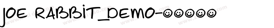 Joe Rabbit_demo字体转换